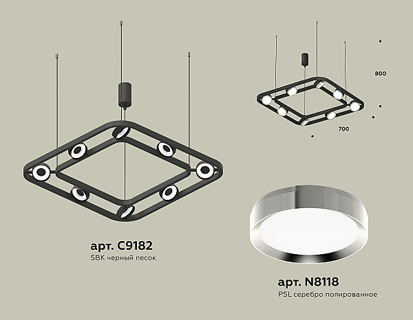 Подвесная люстра Traditional DIY XB9182101