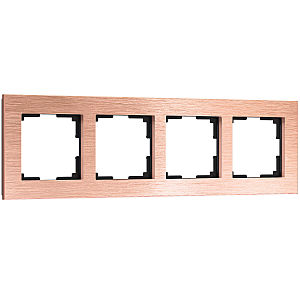 Рамка Werkel W0041712/ Рамка на 4 поста Aluminium (бронза)