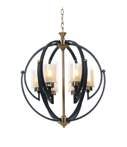 Подвесная люстра Bergen LDP 1232-6 BK+MD