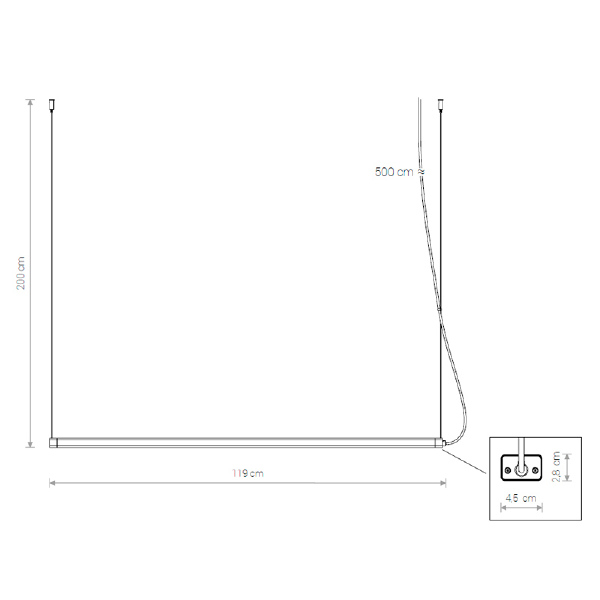 Светильник подвесной Cameleon H Led 8454