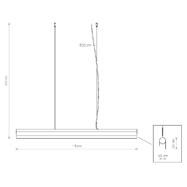 Светильник подвесной Cameleon Q Led 8453