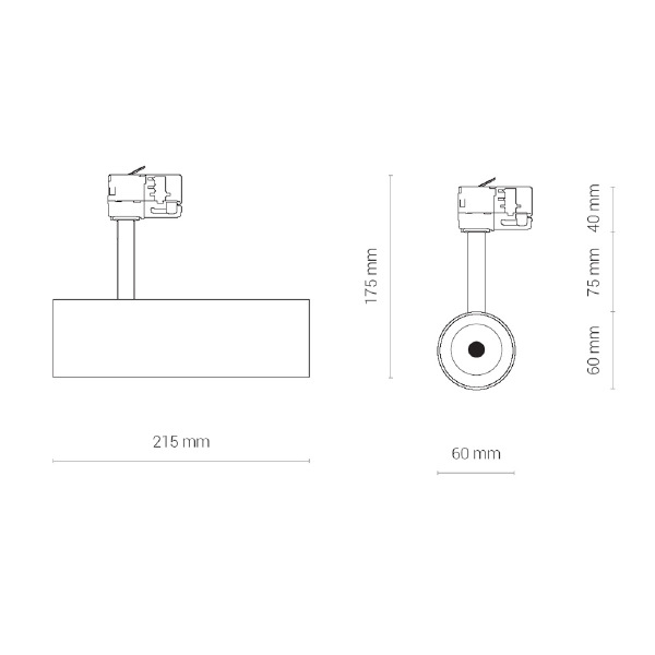 Трековый светильник Milo Led 8763