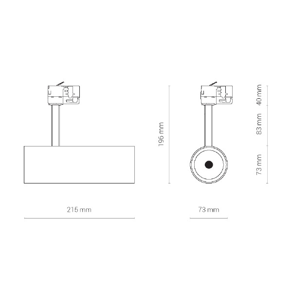 Трековый светильник Milo Led 8760