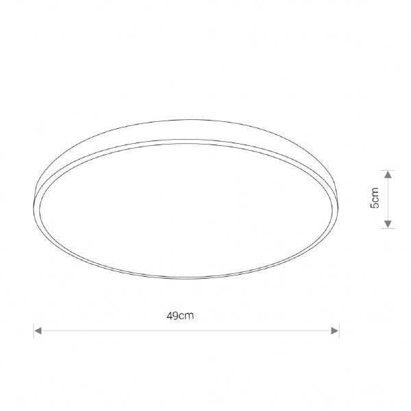 Светильник потолочный Agnes Round Led 8208