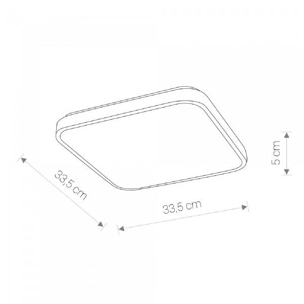 Светильник потолочный Agnes Square Led 8108