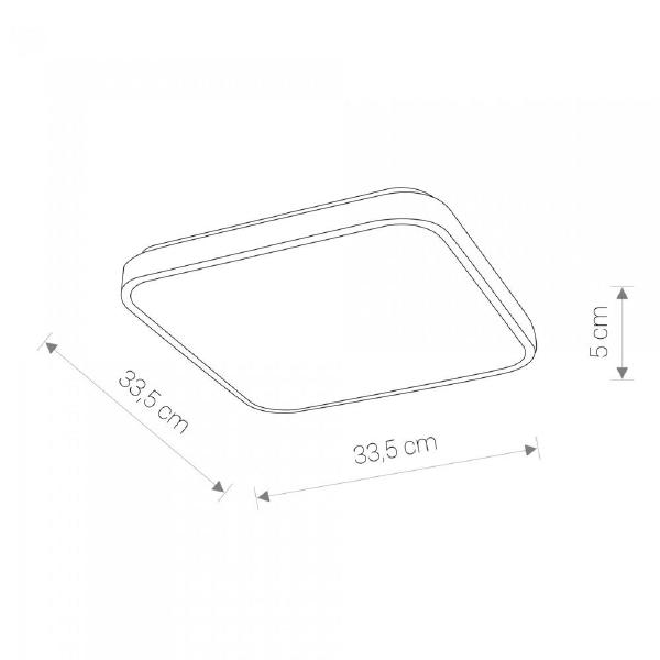 Светильник потолочный Agnes Square Led 8112