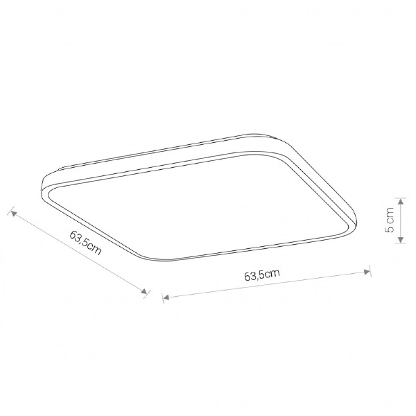 Светильник потолочный Agnes Square Led 8136