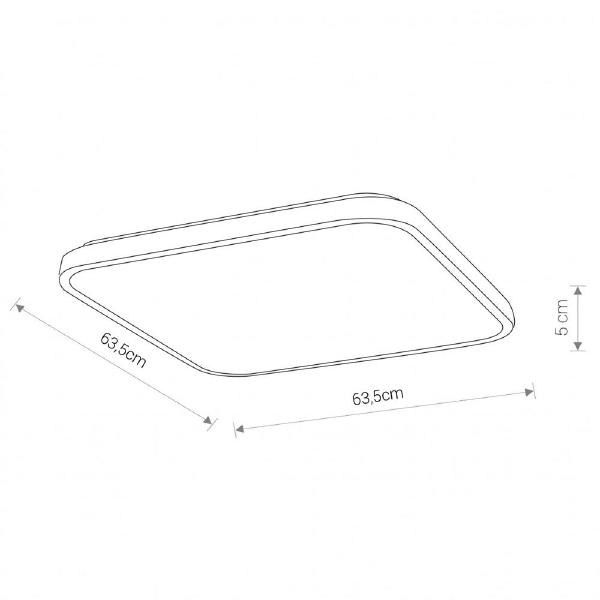 Светильник потолочный Agnes Square Led 8114