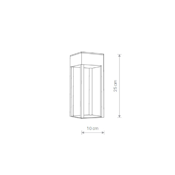Уличный настенный светильник Structure Led 8146