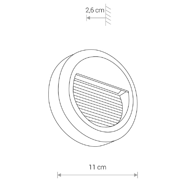 Подсветка для ступеней Sidewalk Round Led 8147