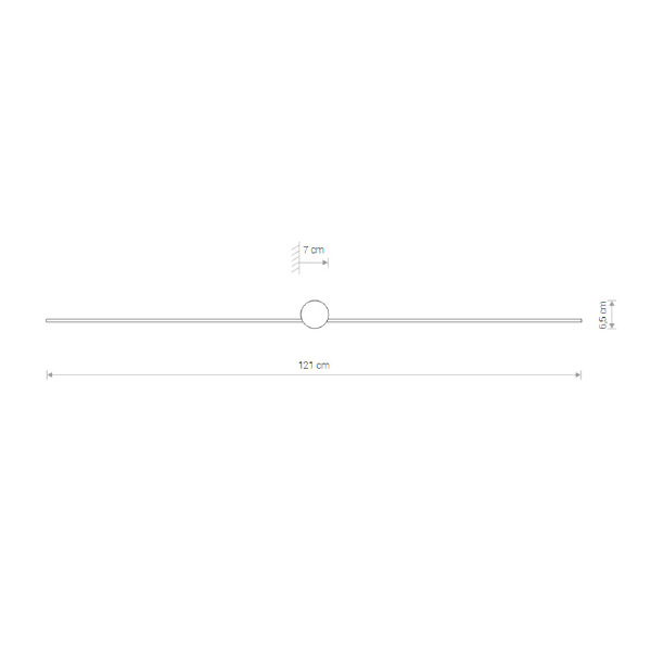 Настенный светильник Pin Led L 8130