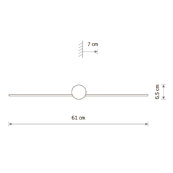 Настенный светильник Pin Led S 8127