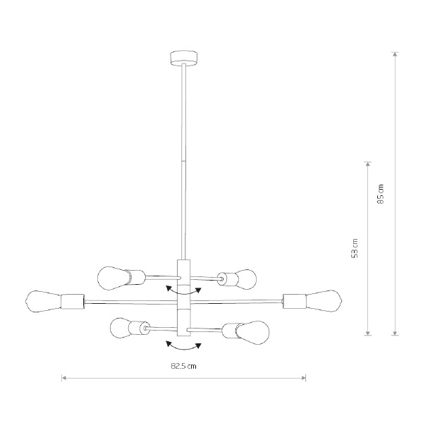 Люстра на штанге Rotor 7937