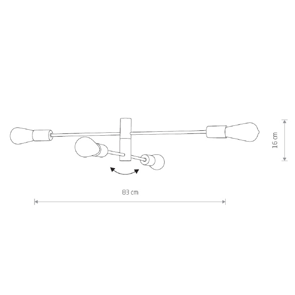 Потолочная люстра Rotor 7936