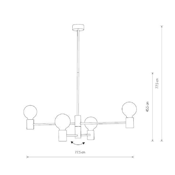 Люстра на штанге Radius 7931