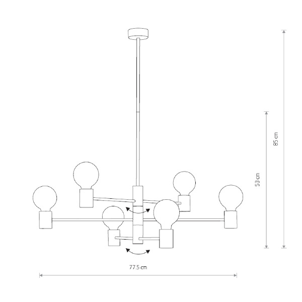 Люстра на штанге Radius 7932