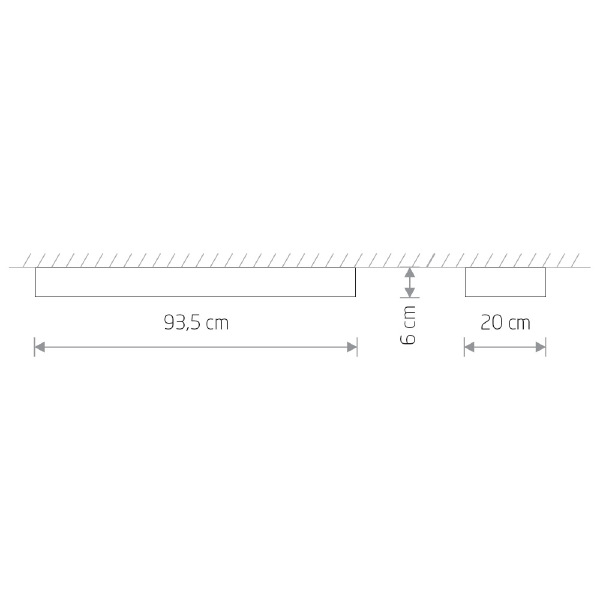 Светильник потолочный Soft Ceiling Led 90x20 7542