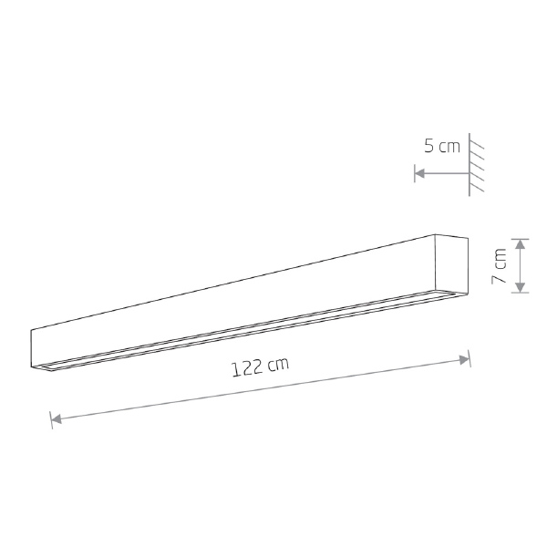 Настенный светильник Straight Wall LED L 7563