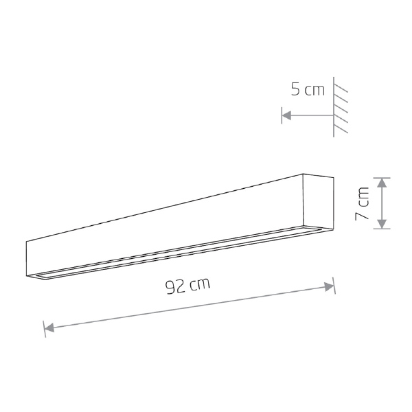 Настенный светильник Straight Wall LED M 7564