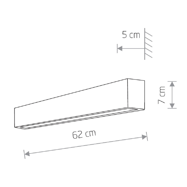 Настенный светильник Straight Wall LED S 7565