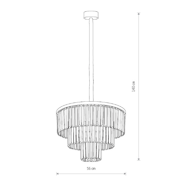 Подвесная люстра Cristal M 7617