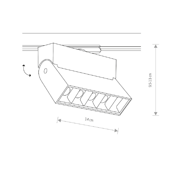 Трековый светильник Profile Focus Led 7622