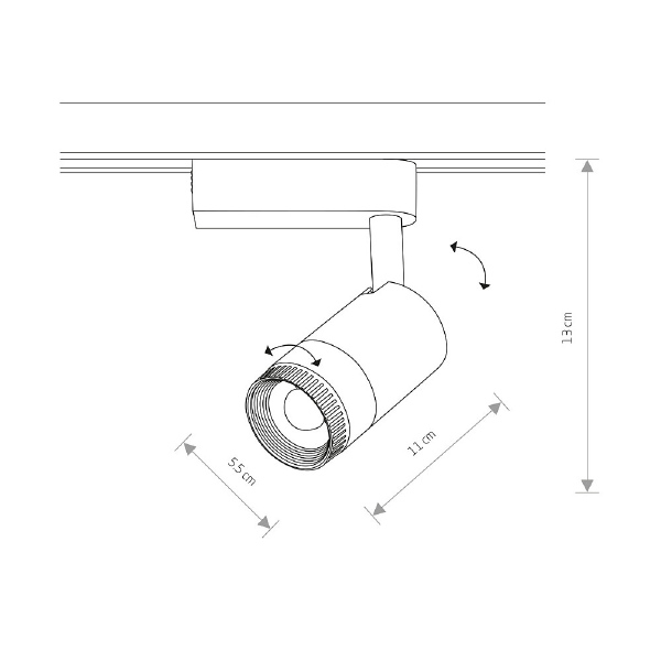 Трековый светильник Profile Zoom Led 7624