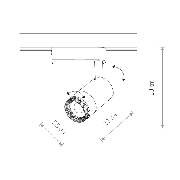 Трековый светильник Profile Zoom Led 7625