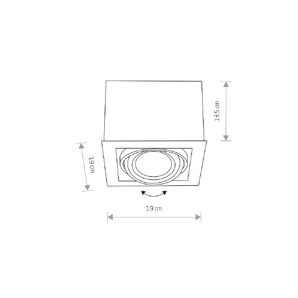 Накладной светильник Box 7648