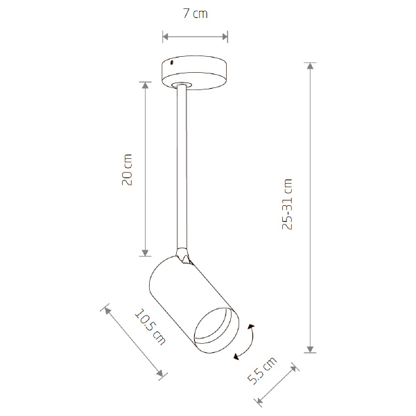 Светильник спот Mono Long S 7724