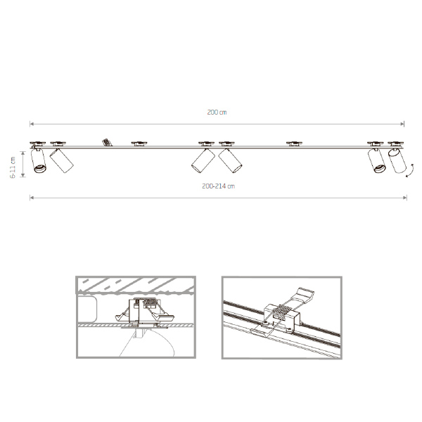 Светильник спот Mono Surface 7748