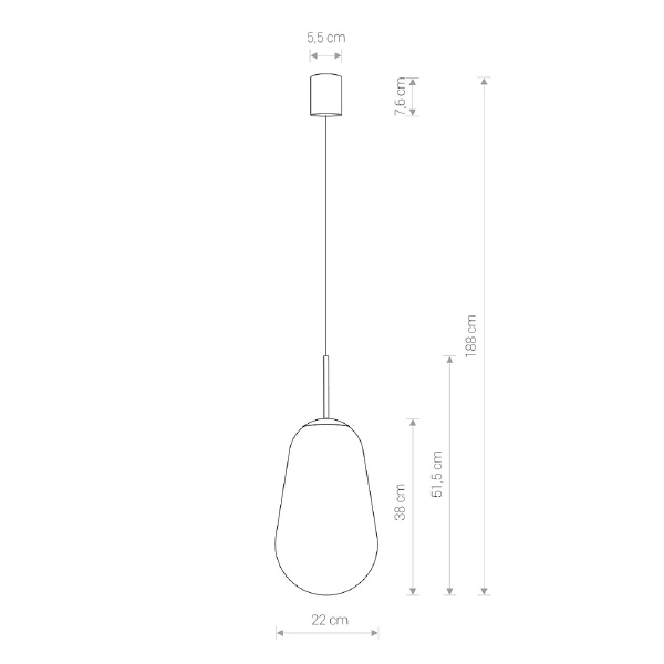 Светильник подвесной Pear L 7797