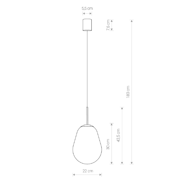 Светильник подвесной Pear S 7800