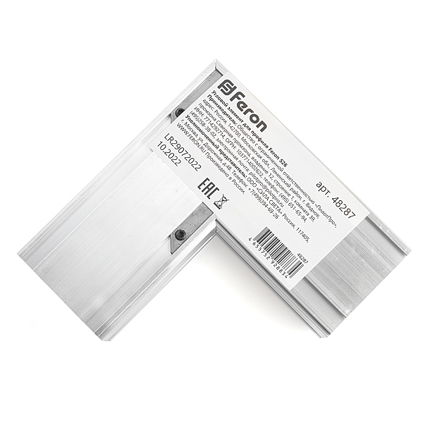 Профиль для шинопровода Угловой элемент для профиля Feron S26 48287