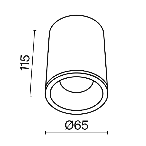 Накладной светильник Zoom C029CL-01-S-B