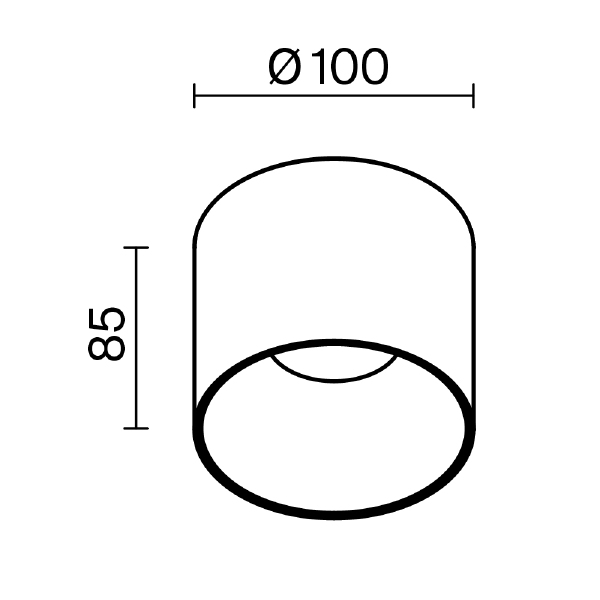 Накладной светильник Alfa LED C064CL-01-15W3K-RD-B