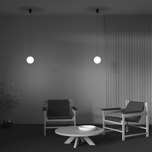 Светильник подвесной Luna P039PL-5W4K-10-B