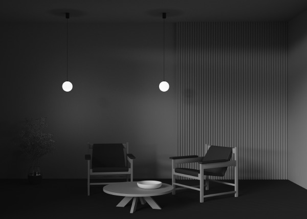 Светильник подвесной Luna P039PL-5W4K-10-B