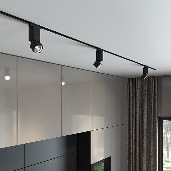 Трековый светильник Cubus Cubus чёрный матовый 10W 4200K (85516/01) однофазный