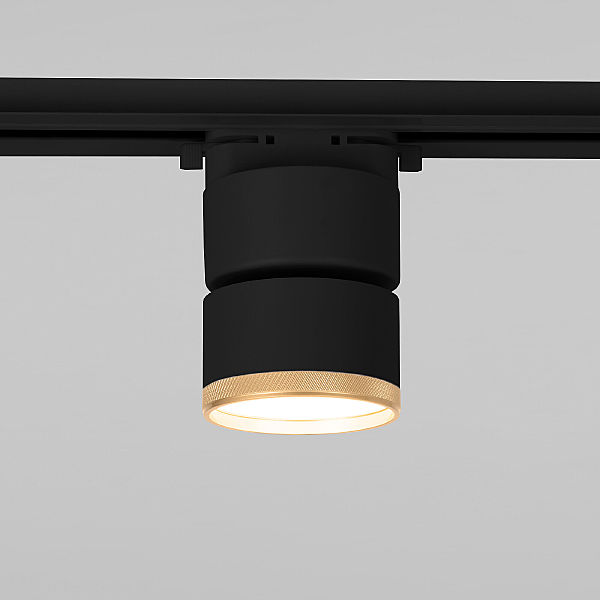 Трековый светильник Impact Impact чёрный матовый/золото 10W 4200K (85514/01) однофазный