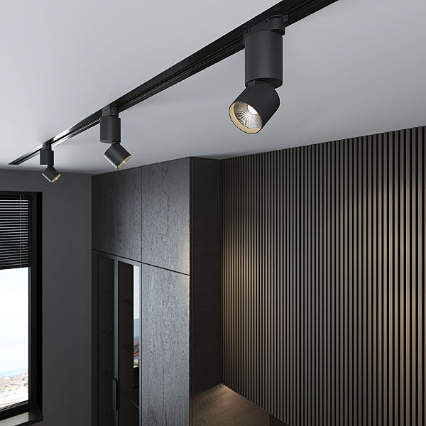 Трековый светильник Sens Sens чёрный матовый 10W 4200K (85047/01) однофазный