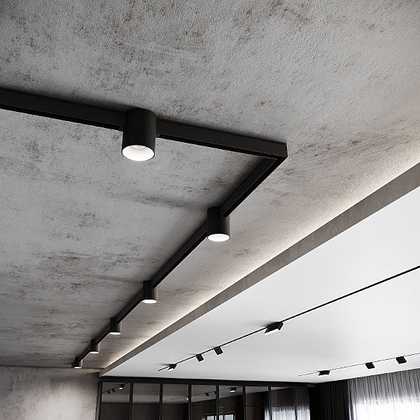 Трековый светильник Slim Magnetic Slim Magnetic Трековый светильник 12W 4200K Solo (чёрный) 85054/01