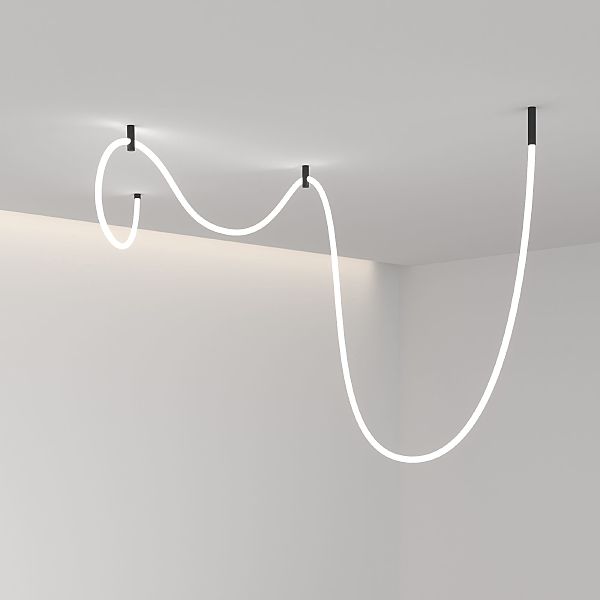 Светодиодный шнур Full light Гибкий неон 336Led 12W IP20 4200K Full light круглый дневной белый, 5 м (24V 12W 336Led 2835 IP20)