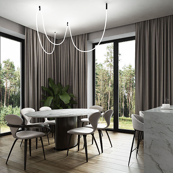 Светодиодный шнур Full light Гибкий неон 336Led 12W IP20 4200K Full light круглый дневной белый, 8 м (24V 12W 336Led 2835 IP20)