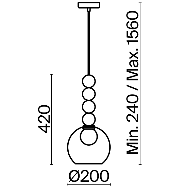Светильник подвесной Focus FR5220PL-01CH3
