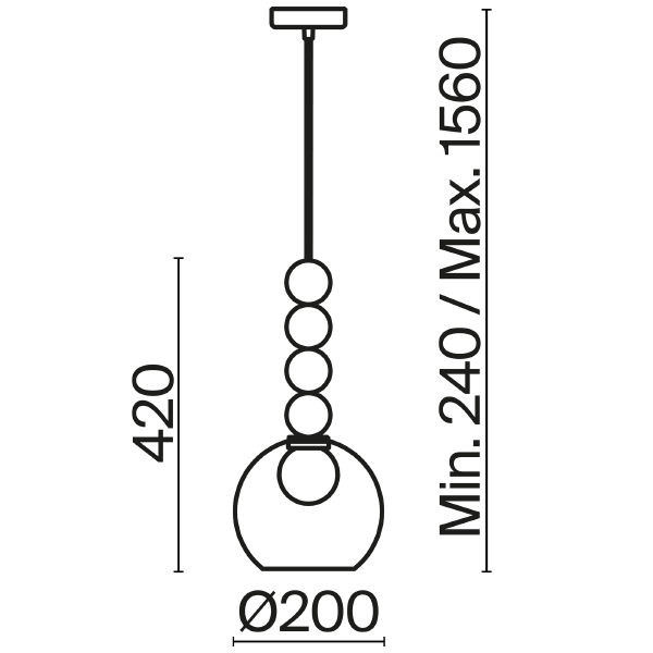 Светильник подвесной Focus FR5220PL-01G6