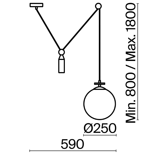 Светильник подвесной Impulse FR5221PL-01BS