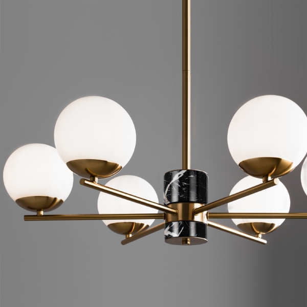 Люстра на штанге Marble FR5230PL-06BS