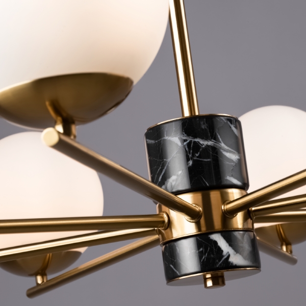 Люстра на штанге Marble FR5230PL-08BS