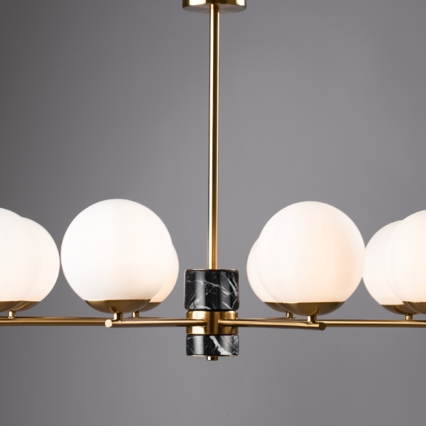 Люстра на штанге Marble FR5230PL-08BS
